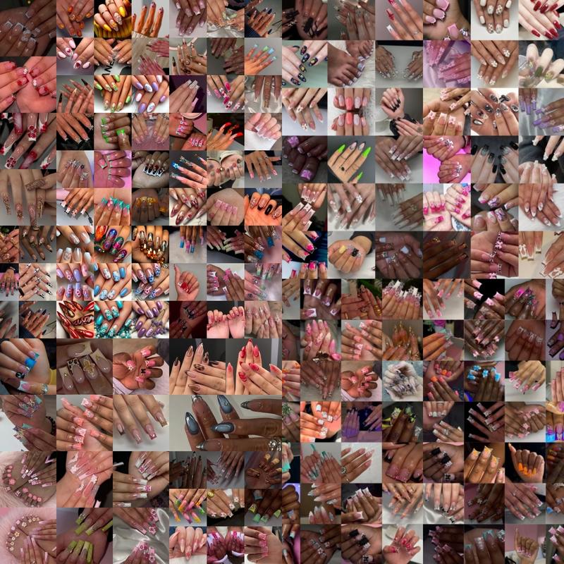 Surprise Box Nail Set, Transferable Nail Art, 288 Premium Fashion Nails, Glossy Finish, Medium Square Shape, Perfect for Daily Wear & Special Occasions