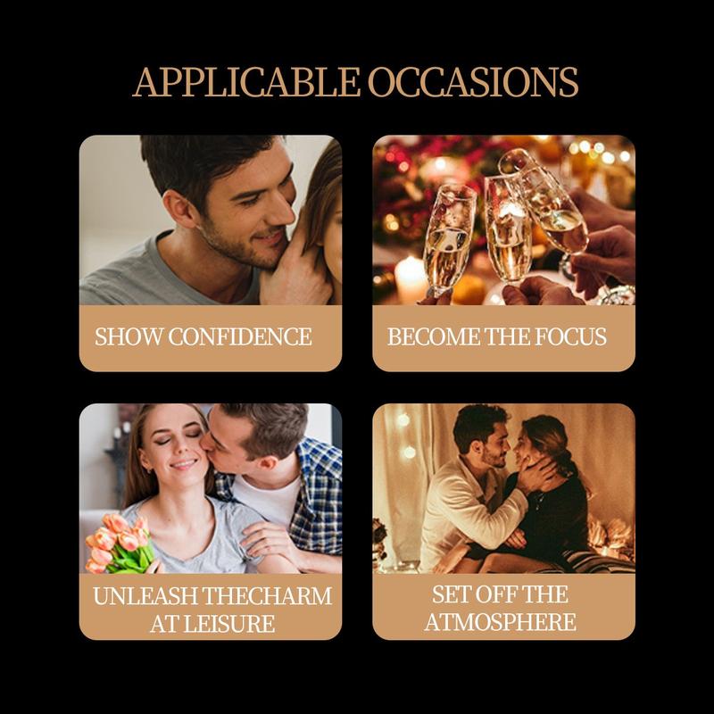 Men's Magnetic Pheromone Roll-On Cologne - Irresistible Attraction, Portable Travel Size, Long-Lasting Scent, Gentle Skin-Friendly