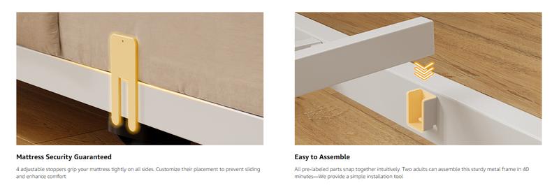 【Valentine's Day gift】ONBRILL Twin Daybed with Trundle, Metal Bed Frame with Ergonomic Upholstered Headboard & Charging Station, Sofa Day Bed with Pop up Trundle for Living Room, Bedroom, Playroom, and Guest Room