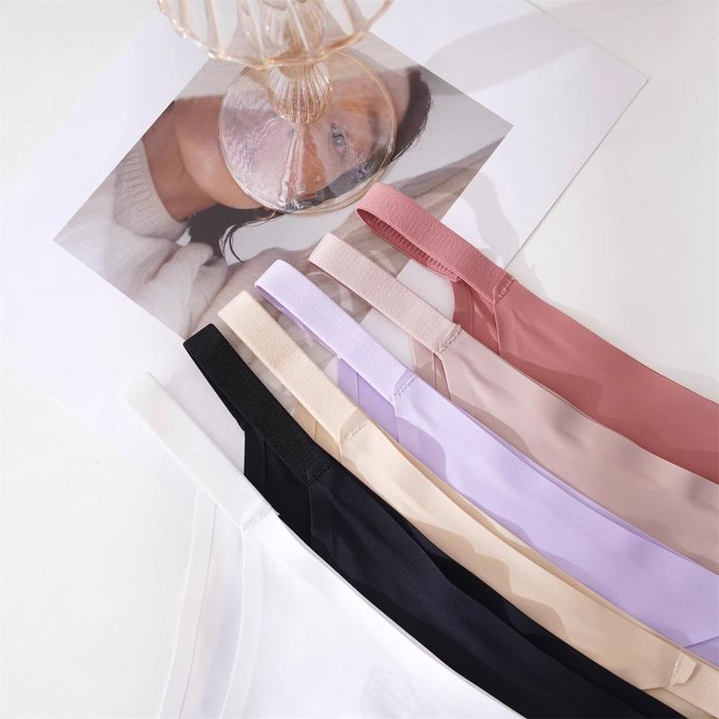 Low -waist Solid Color Women's Underwear Large-Size Thong Pure Design Without Lace, Breathable Love Belt Versatile Multi Packed Outdoorfun Cotton affordable fashion en wear seamless knicker soft minimalist panty