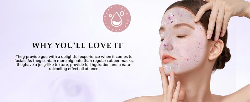 Fokiabin Lavender Skincare Mask - Facial Peel-Off Gel | Smooth Silky Skin, 24H Moisture & Glow | Comfort Fit for All Skin Types