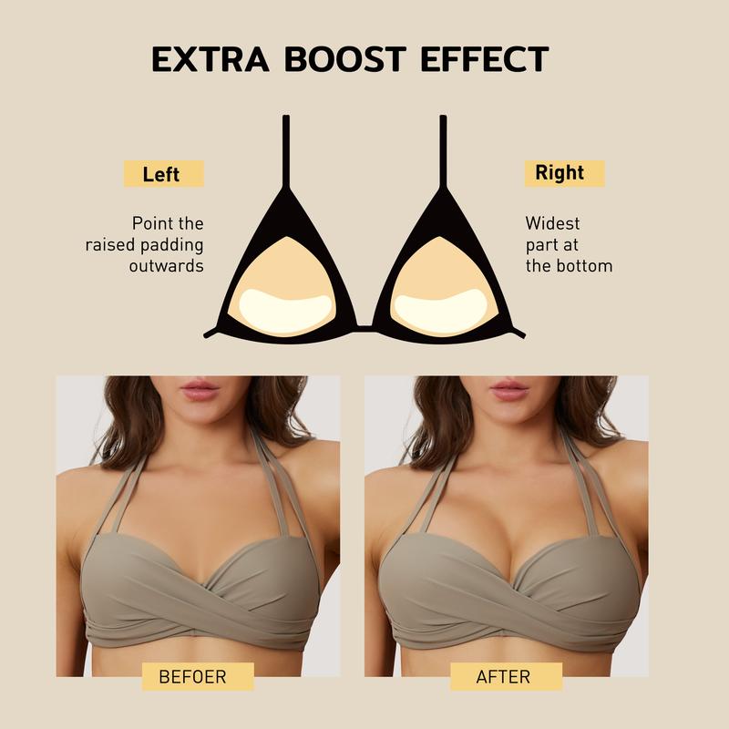 Niidor Sticky Bra Inserts, 1 Pair Pack Bra Pad ,Instant Boosts Double Sided Adhesive Bra Cup, Thighs outfit Enhancer,Ultra Boost Inserts Womenswear Accessories,Lady Underwear, Feminine Clothing, push sticky pads, sticky inserts, sticky bra push,Outdoorfun