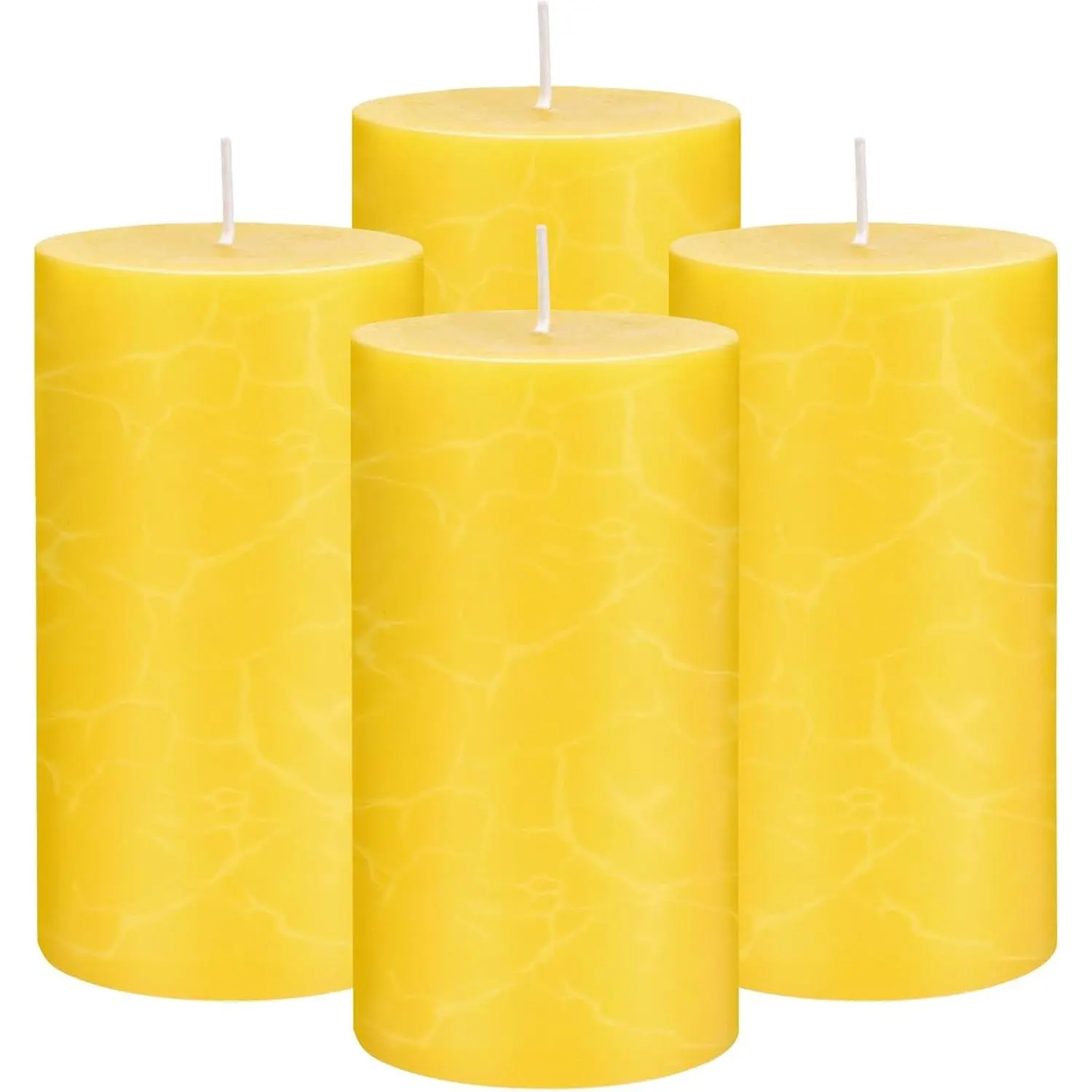 Outdoor Citronella Pillar Candles – 2x4 Inch Soy Wax Candles for Patio, Backyard, Garden, Porch & Deck – Long-Lasting Up to 320 Hours, AromatherapyGift