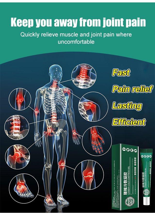Lumbar Spine Relief Cooling Compress Gel for Soothing Comfort