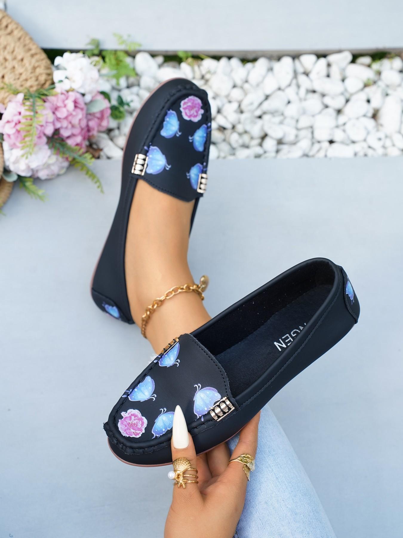 Women's Slip-On Flat Shoes, Soft Sole Loafers, Walking Shoes, Perfect for Spring and Easter, Stylish Casual Footwear, Fashionable Comfortable Shoes, Daily Wear Shoes