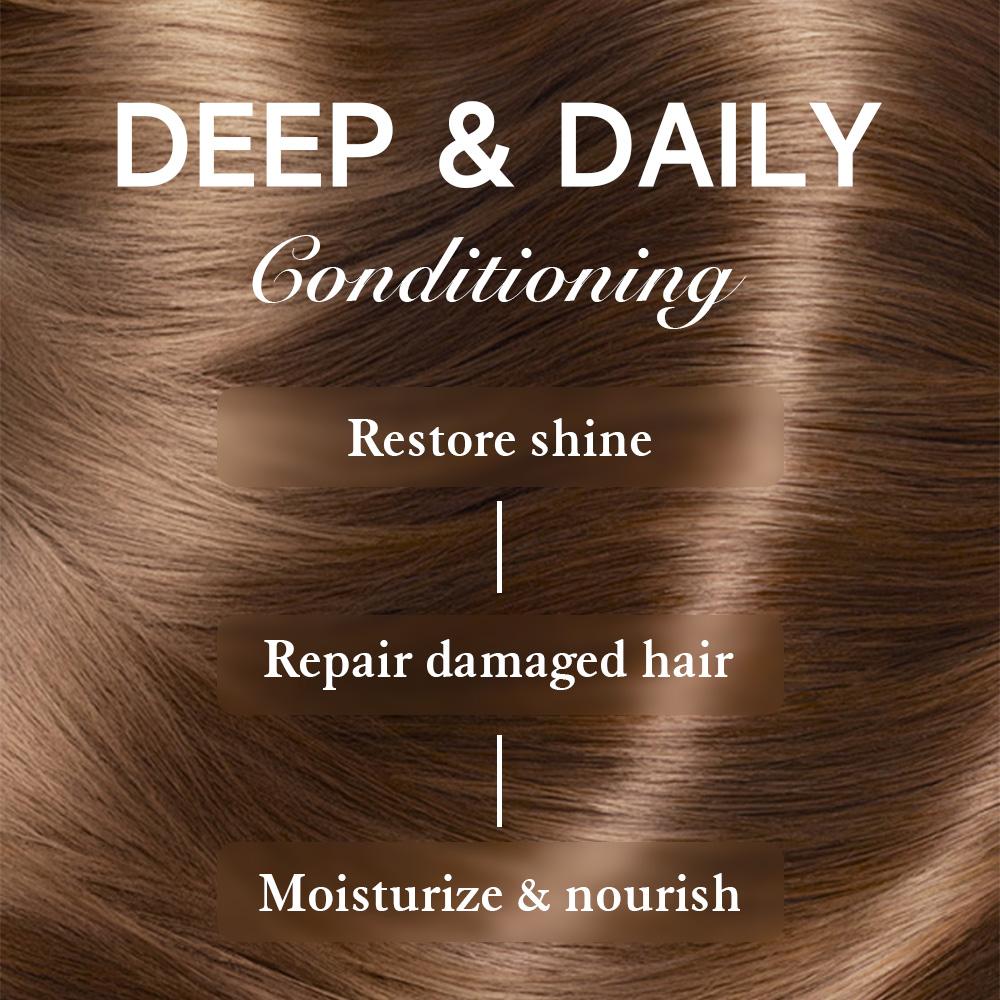 Aomimegel Collagen Hair Mask Deep Repair Moisturizing Care Set, rich in abundant hair collagen and argan oil, solves the problems of dry and damaged hair, protects hair quality, 500ml + 60ml