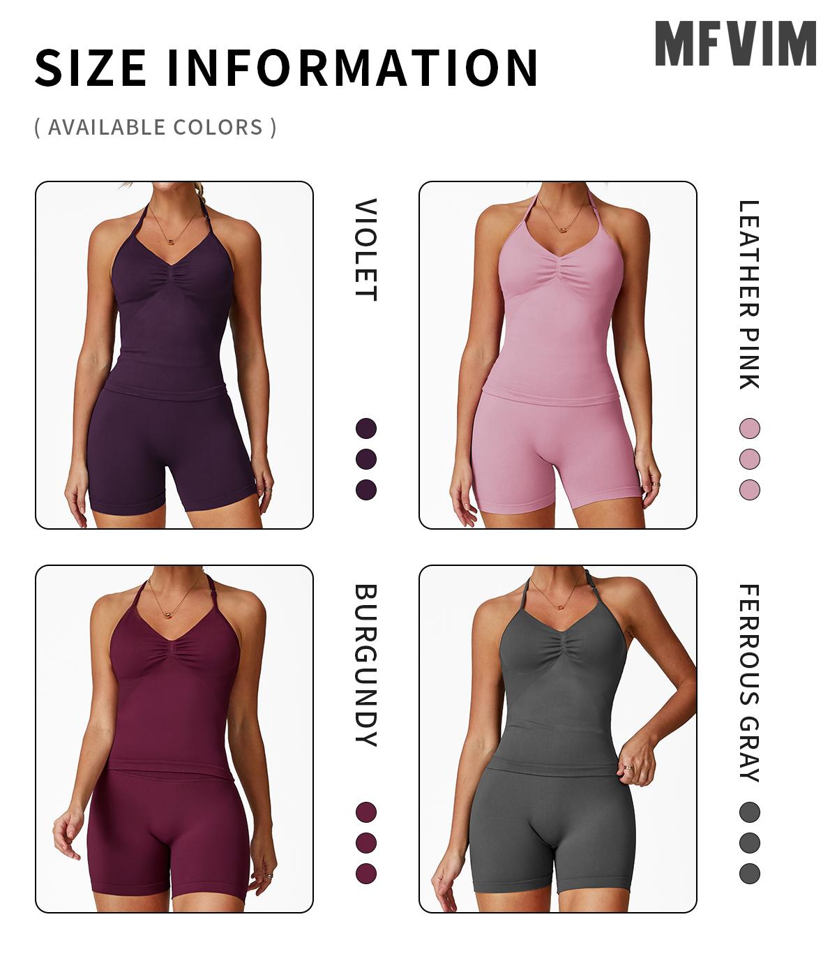 Women's Solid Color Crop Cami Top & High Waist Skinny Shorts Sportswear Set, High Stretch Casual Comfortable Breathable Backless Sleeveless Top & Gym Shorts for Yoga Gym Workout Running, Ladies Sportswear for All Seasons, Tennis Attire, Athletic Tracksuit