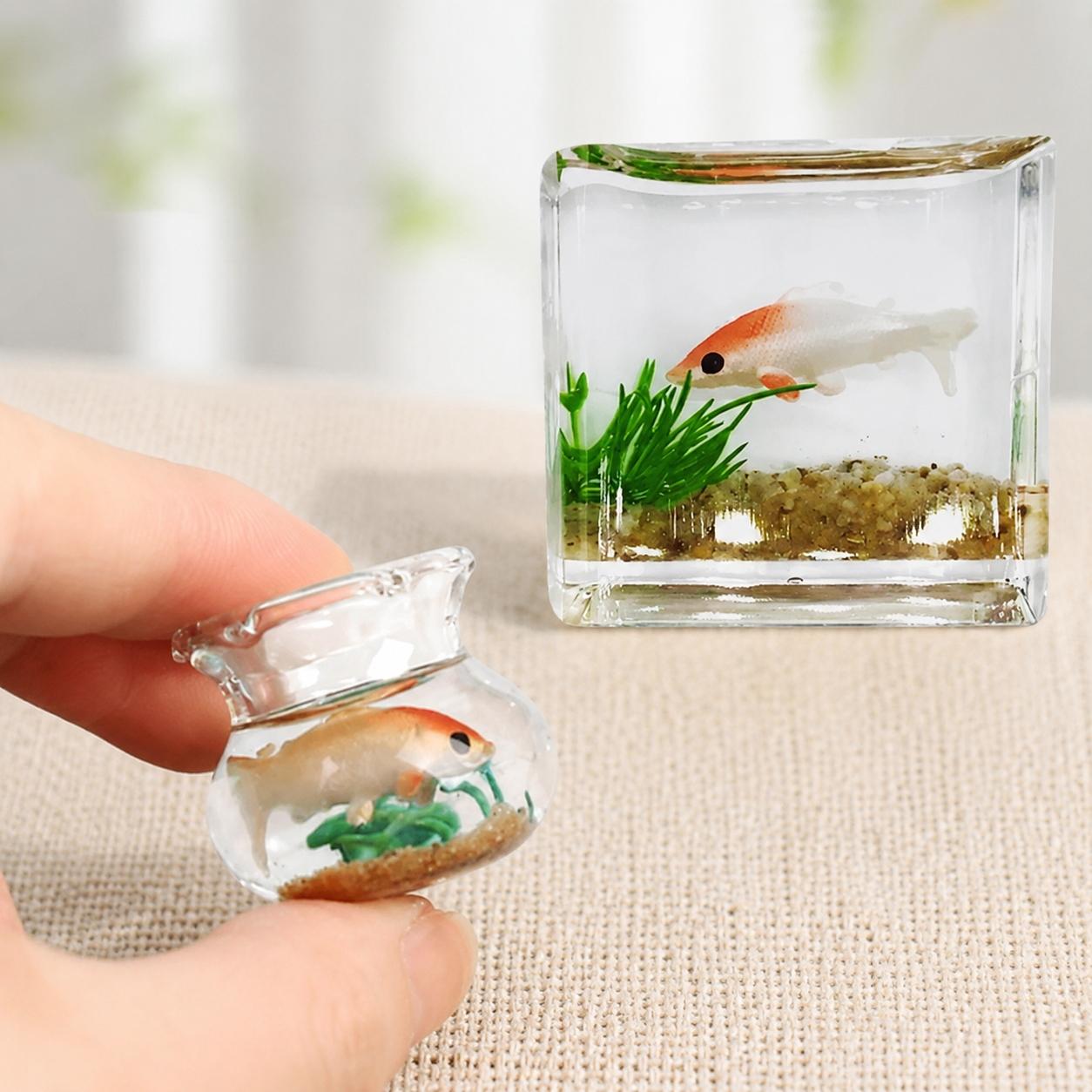 DIY Moss Terrarium Kit: Glass Hydroponic Fish Ecosystem, Creative Micro Landscape Art for Home Office Desk Decor, Non-Toxic Moss Planter, Durable Desktop Tool Set