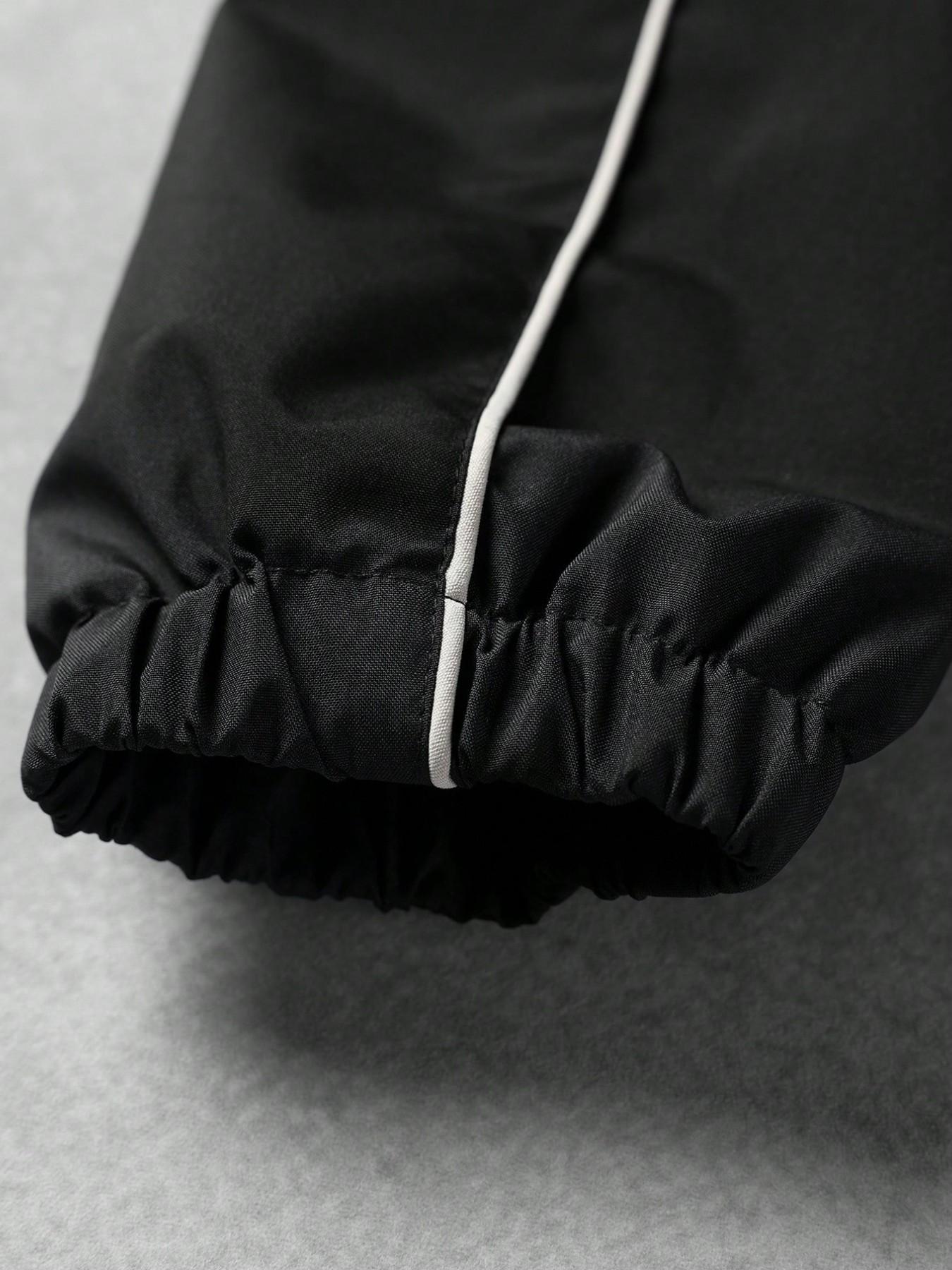 Trendy Techwear Sportswear Set, Y2K Reflective Striped Hooded Jacket and Pants, Unisex Street Fashion for Men and Women