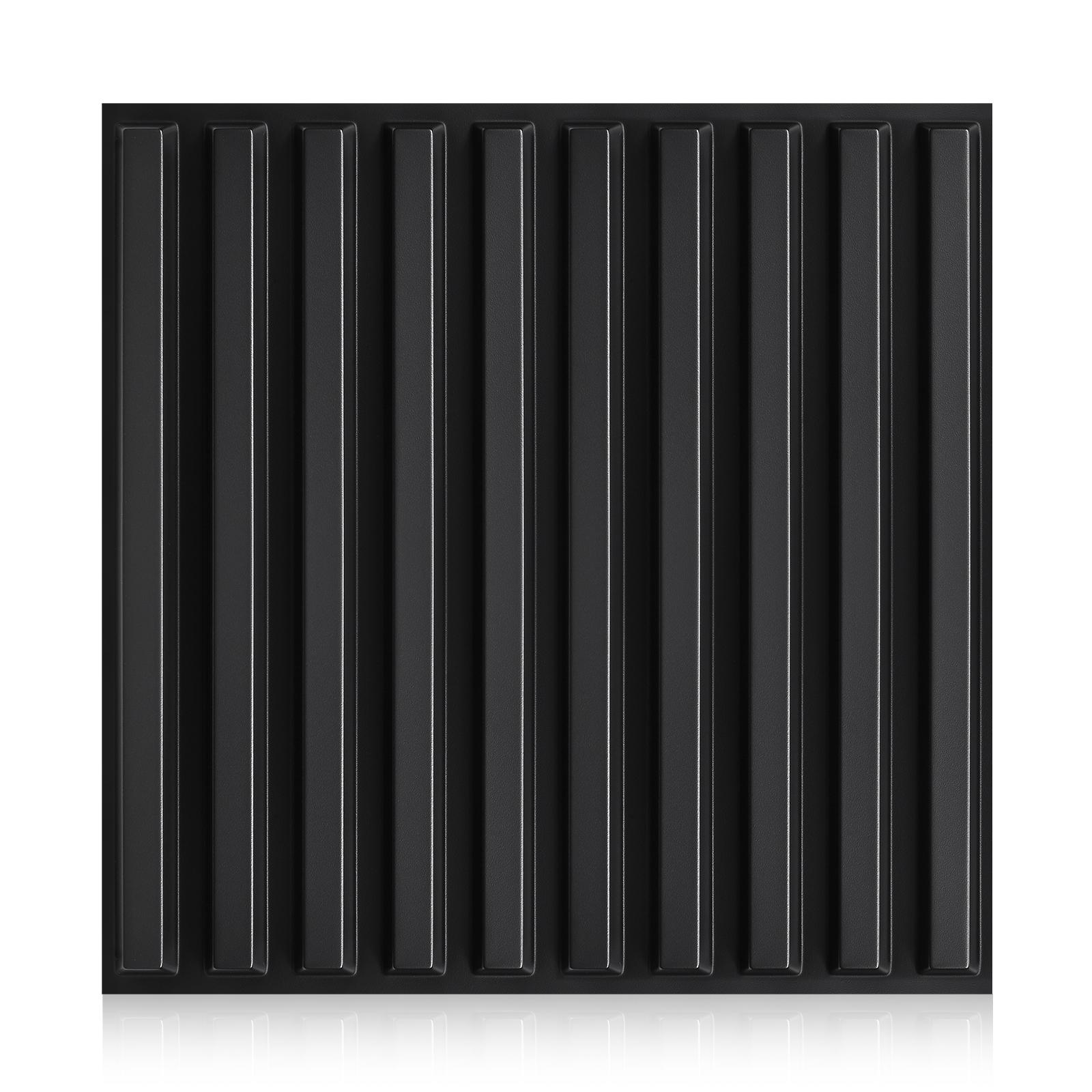 Kuujojo Striped Pattern Wall Panel with Tape, Self Adhesive Waterproof, Easy Installation, PVC Material 3D Wall Decor Panel, Multiple Pack Options, Wall Decorative Panel for Living Room Bedroom Study Room, Home Decoration, Waterproof Decorative Panels