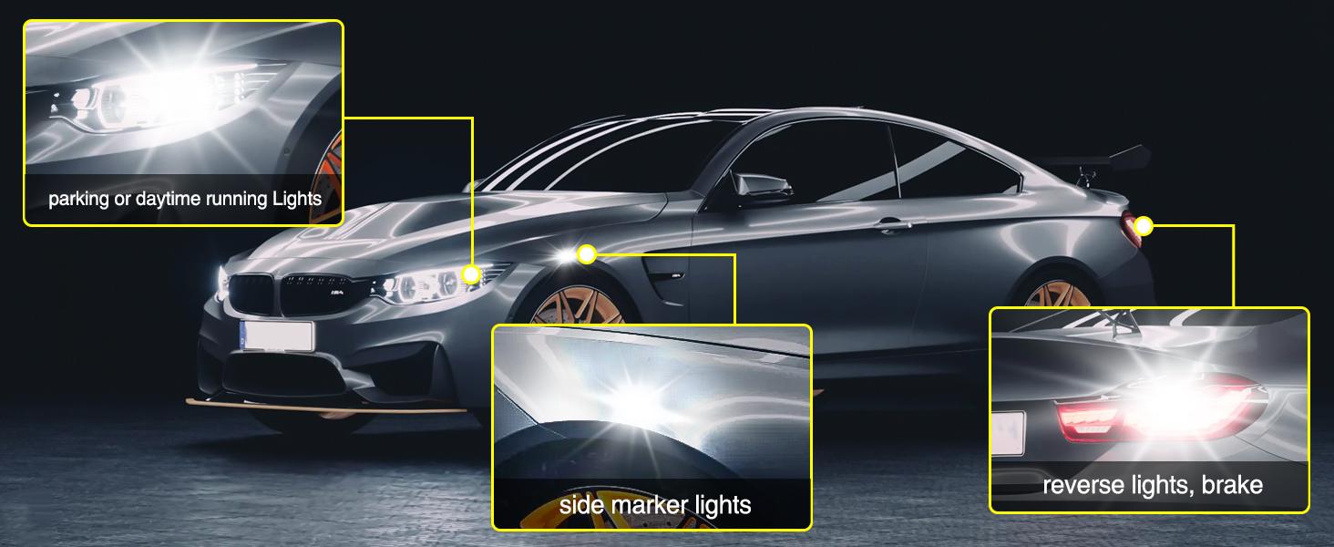 Nilight 1156 4014 63SMD BA15S 7506 1003 1141 P21W LED Bulbs (Pairs) Super Bright Waterproof Headlight Longer Lifespan Easy Installation  dealsforyoudays