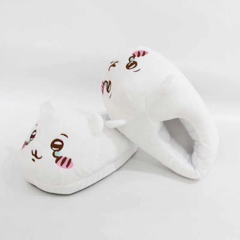 Jhikwas Jiikawa Plush Slippers Self-deprecating Bear Usachi Xiaobachiika Cute Slippers Indoor Super Soft Cotton Shoes Girl Gift
