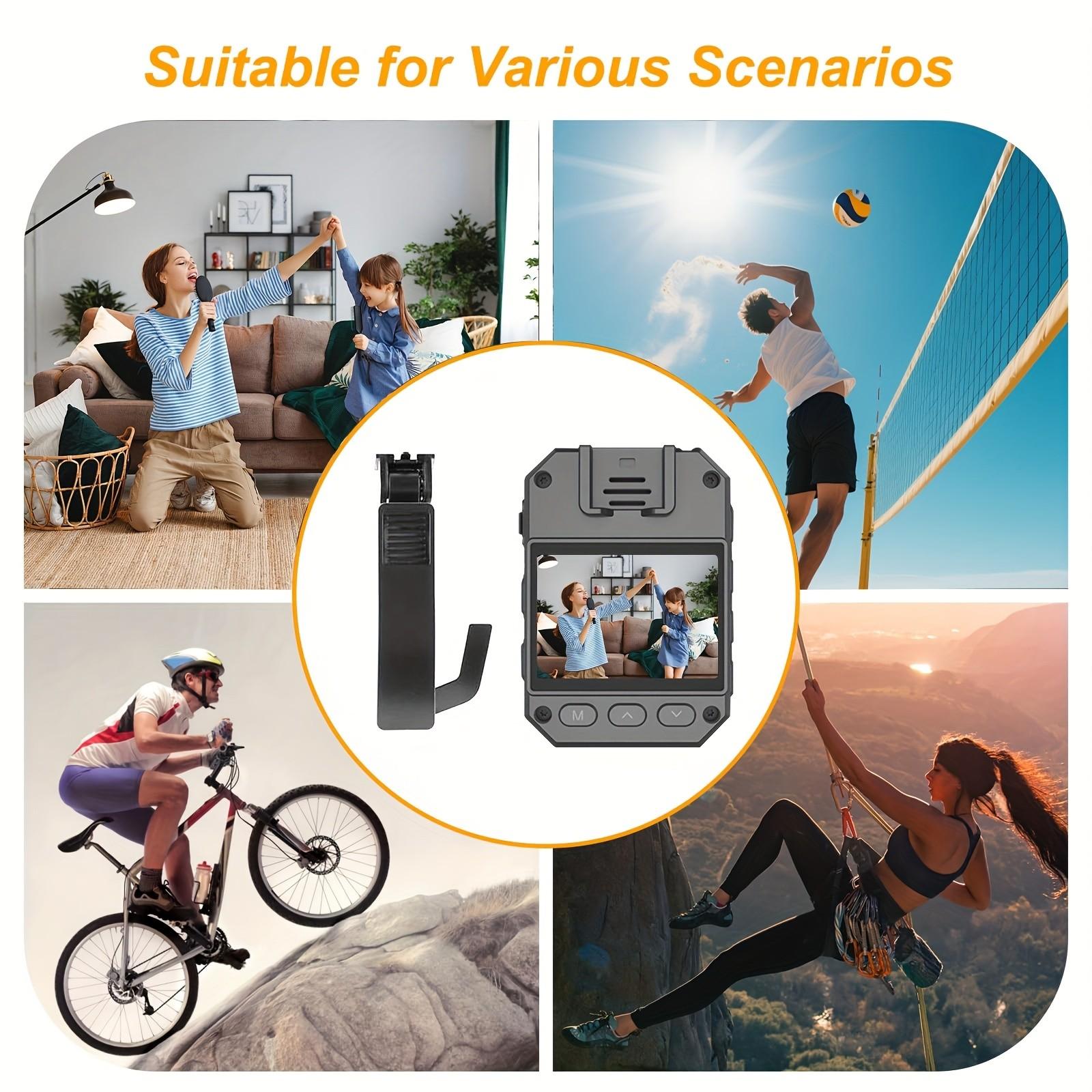 Mini Body Camera, Audio Video Recording, 1080P HD, Night Vision, 32B Card, for Security Guards,  Travel, Portable Wearable Spy Cam Hidden Camcorder