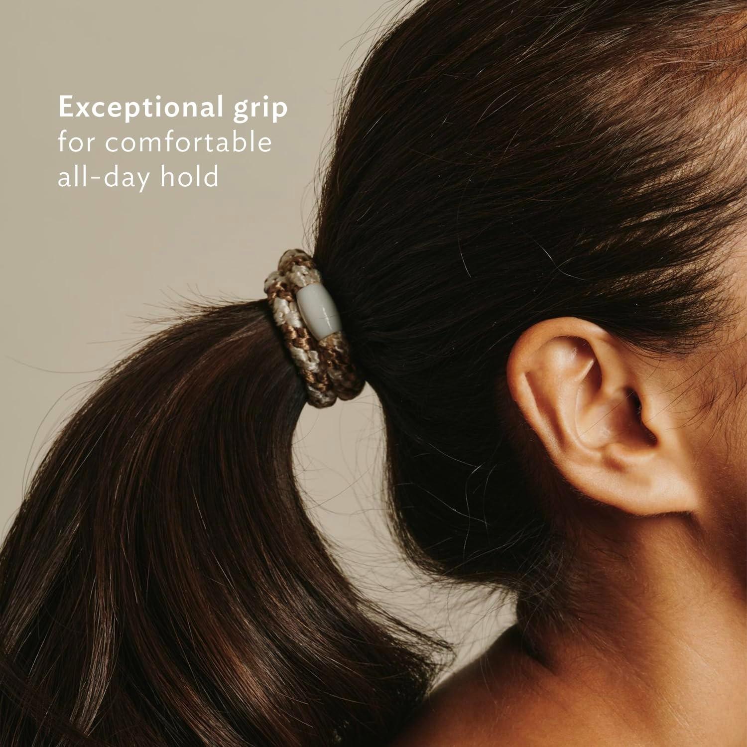 Colorblock Braided Hair Tie, High Elasticity Hair Rope, Fashion Accessory for Women and Men, Simple Headband for Thick Hair, Stretchy Hair Band, Fashionable Hair Accessories
