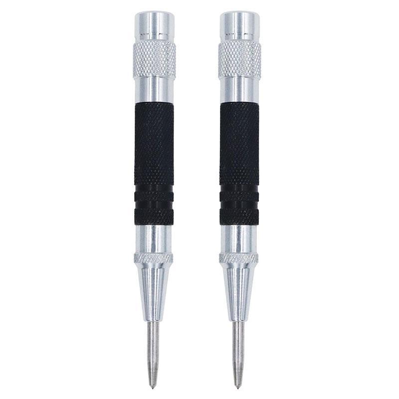 Press Button Automatic Center Punch, Innovative Dual Count Spring Loaded System, Stable and Controllable Impact Force, Adjustable Stroke Design
