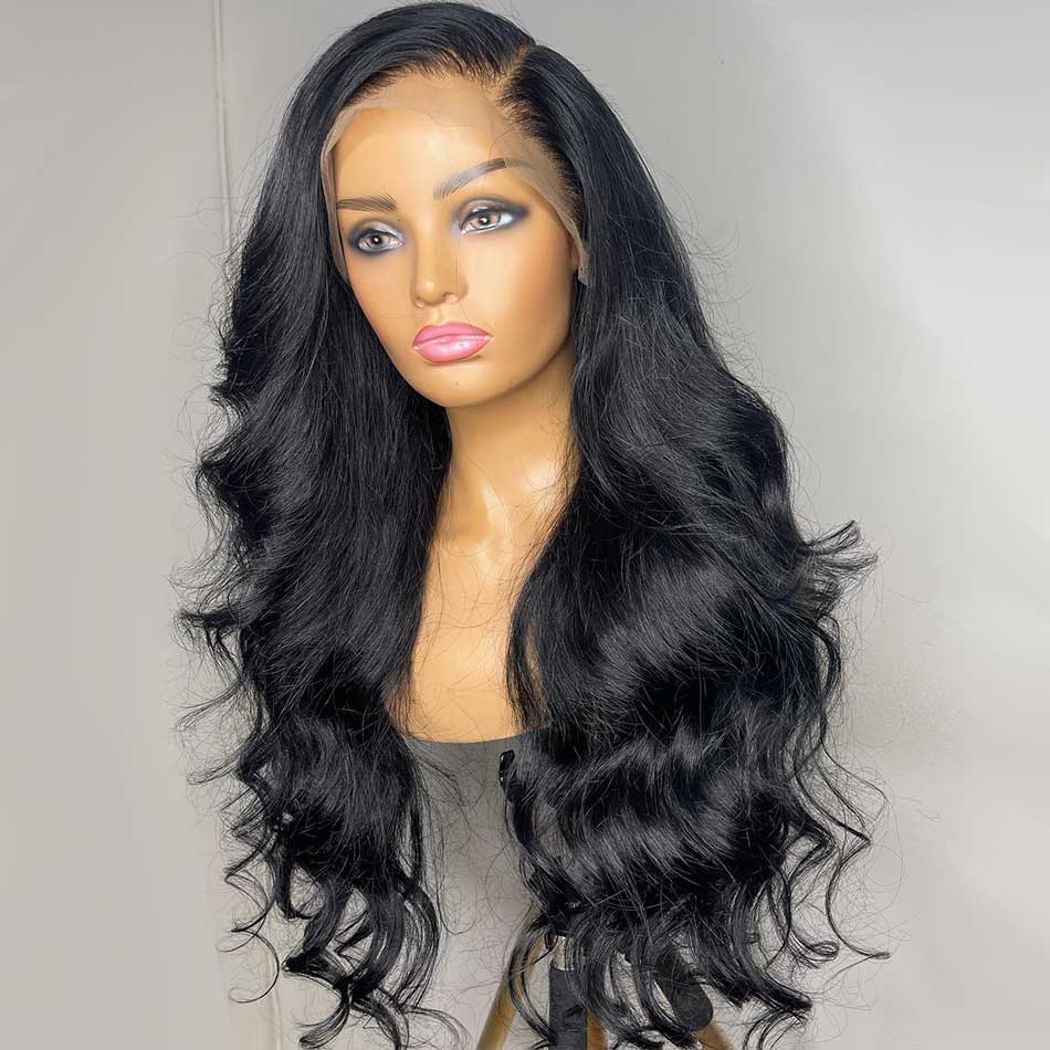 Tuneful HD Transparent 13x6 Lace Front Human Hair Wigs Raw Indian Body Wave Pre Plucked Human Hair HD Lace Frontal Wigs