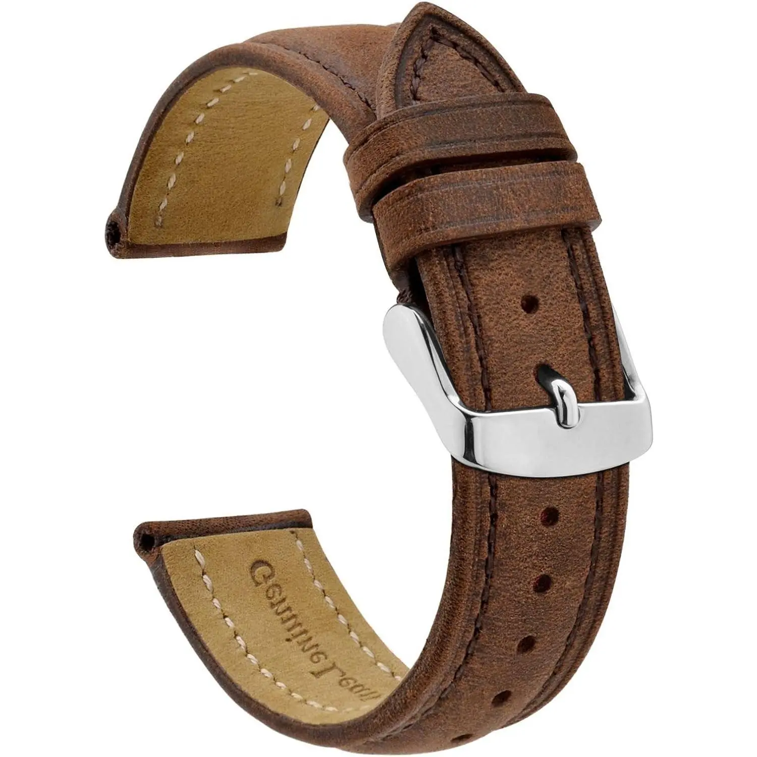 Vintage Leather Replacement Watch Strap Bracelet, Band Width 14mm-24mmGift