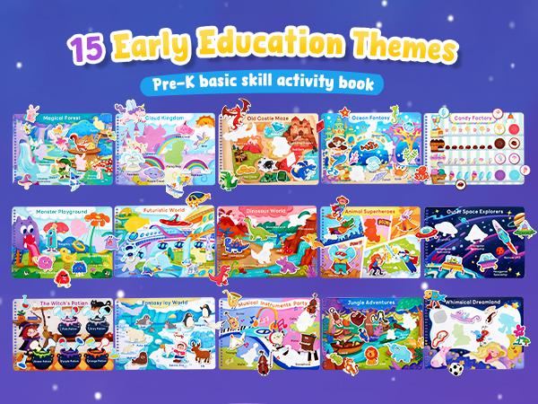 JoyCat Preschool Busy Books Language Toys, Montessori Busy Board, Educational Learning Flash Cards, Sensory Toys, Creative Learning & Fun Activities