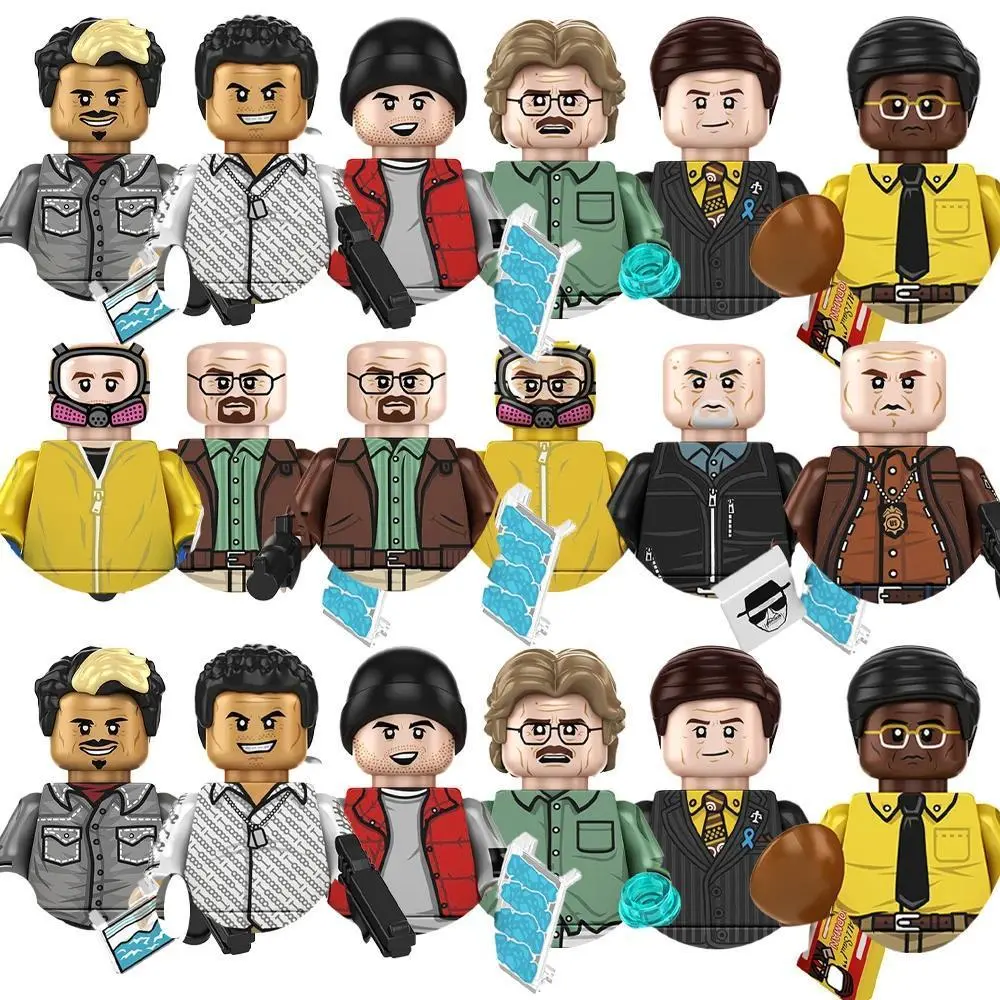 Breaking Bad TP441-452 Heisenberg Walter White Bricks Toy Building Blocks Mini Actiion Figures Minifigures Christmas Party