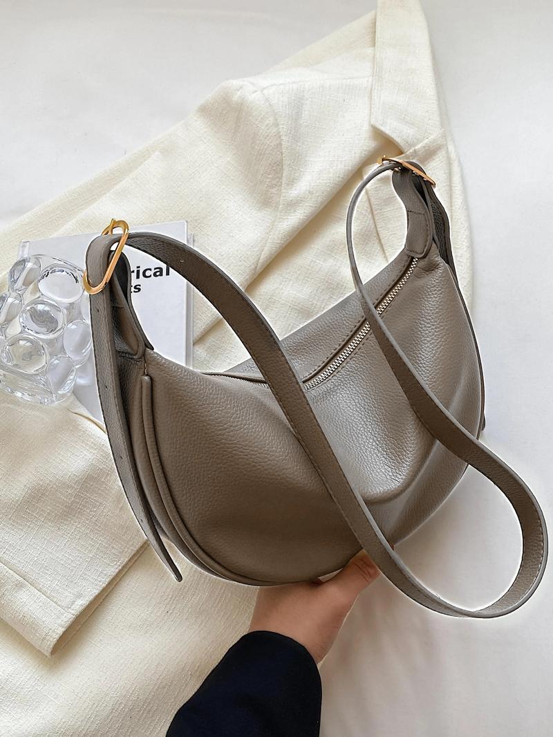 Women's Fashionable Solid Color Shoulder Bag, Casual Versatile Crossbody Bag for Daily Used, Trendy All-match Commuter Bag, Cross Body Bags