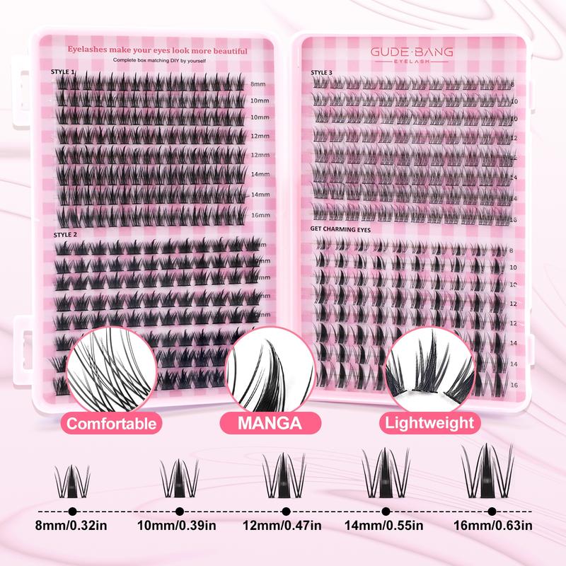 High Capacity False Eyelash Extensions Kit, D Curl Fluffy Design, Multiple Sizes Available, Ideal for Daily Use & Special Occasions, Eyelash Extensions Set