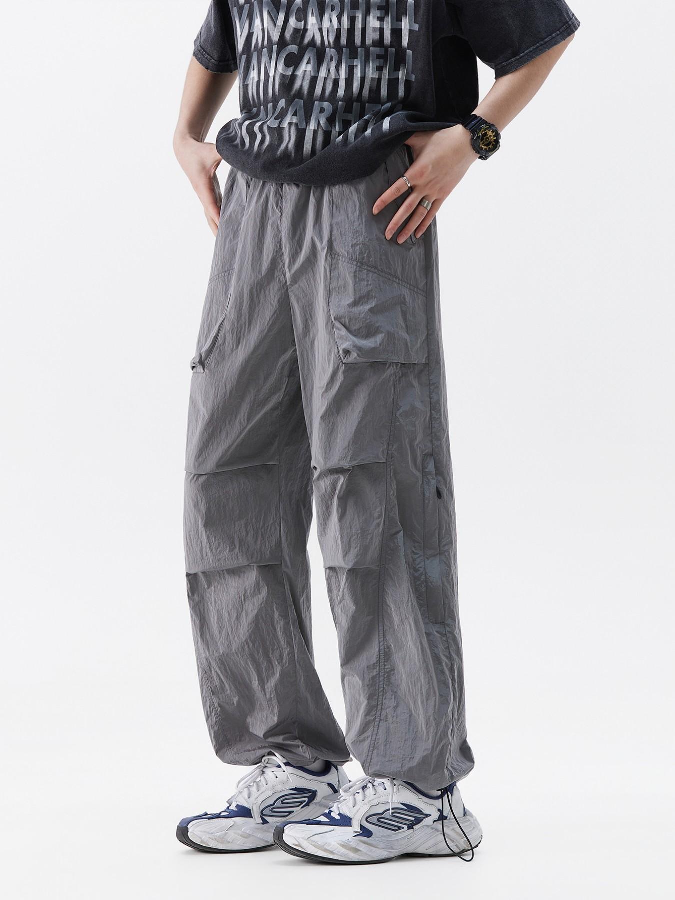 Men's Tactical Work Pants, Loose Comfortable Straight Cut, Lightweight Breathable, Casual Summer Wear, All-Season Practical Long Pants