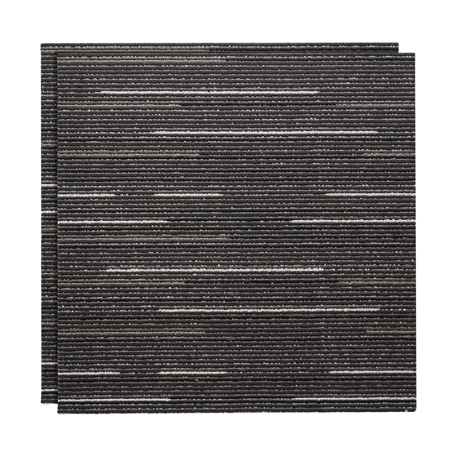 VEVOR Pet-Friendly Reusable Polypropylene Modular Carpet Tiles, 24x24 in, 24pcs Pack (96 sq.ft), Soft Padded, Seamless Installation, Portable Commercial Office Indoor Flooring, Stylish DIY Gray Squares, Modular Squares