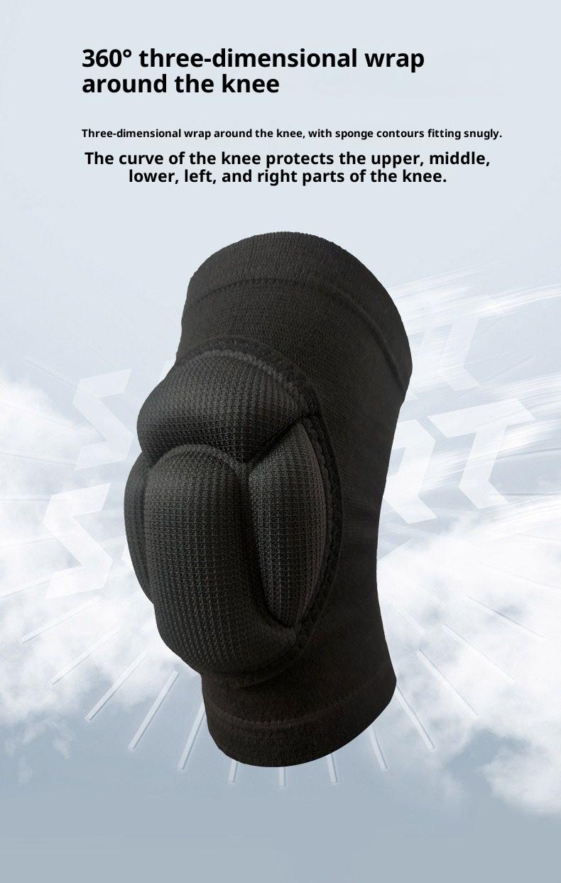 Protective Knee Pads, Thick Sponge Anti-slip, Collision Avoidance Knee Sleeve(1 Pair)