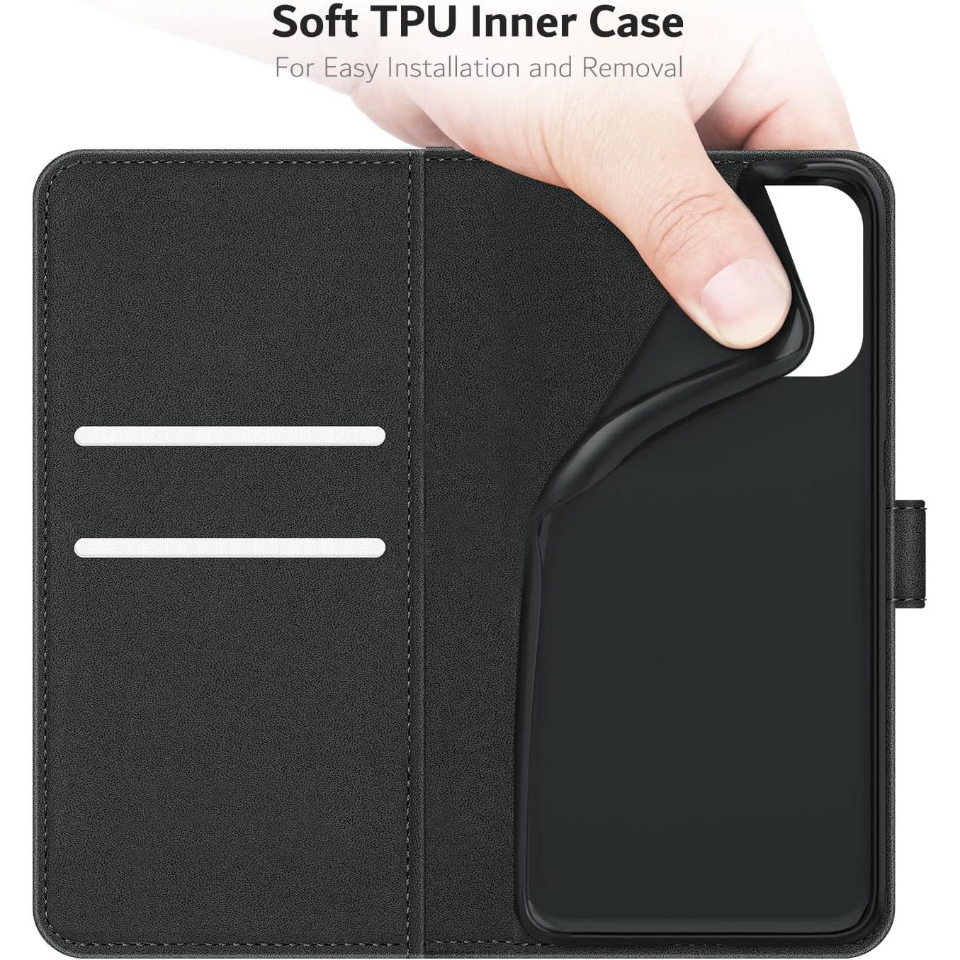 For Honor 9X / Huawei P Smart Z / Y9 Prime (2019) Case With Kickstand PU Leather Card Slot Black Wallet Flip Protective Phone Case Cover