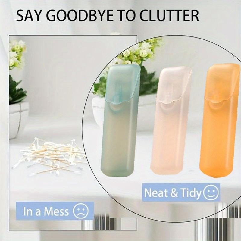 Portable Storage Containers, Bead Storage Containers, Transparent Mini Organizer Box, Leakproof Travel Pill Holder, for Toothpicks, Floss, Cotton Swabs, Durable Plastic, Plastic Storage Boxes
