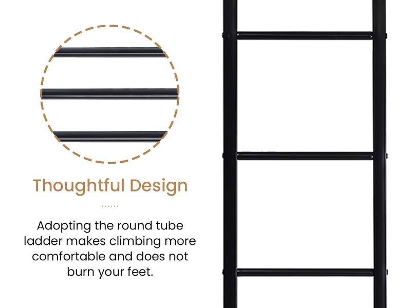 SHA CERLIN Metal Bunk Bed Twin Over Full Size with Removable Stairs【Frame Only No Mattress】Heavy Duty Sturdy Frame with 12" Under-Bed Storage, No Box Spring Needed#ChristmasGifts#TikTokShopBlackFriday