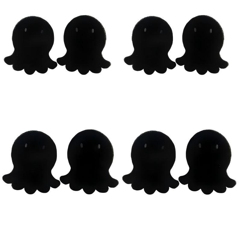 4-Pack Pet Hair Remover Set, Reusable Dog Cat Hair Removal Tool, Small Octopus Shape, for Washer Dryer Bedding Clothes
