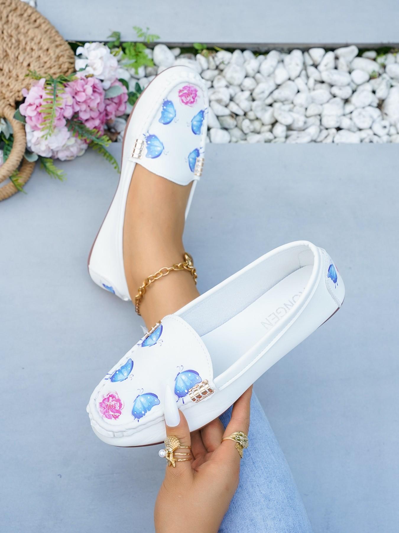 Women's Slip-On Flat Shoes, Soft Sole Loafers, Walking Shoes, Perfect for Spring and Easter, Stylish Casual Footwear, Fashionable Comfortable Shoes, Daily Wear Shoes