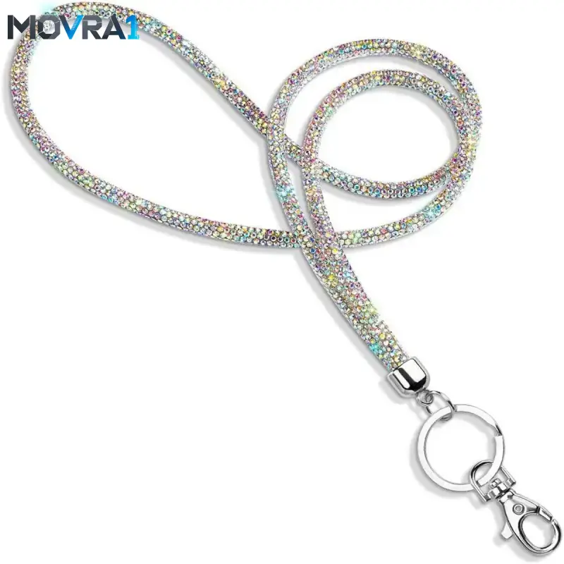 MOVRA1 Decor ID Badge Holder, Glitter ID Card Holder Lanyard, ID Badge Supplies Office Teachers Doctors, Office Supplies