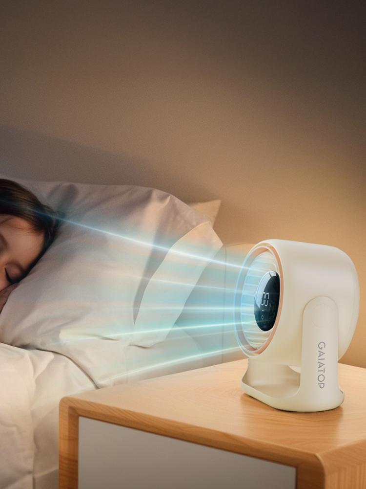 Gaiatop Desk Fan, Touch-Control LED Display, Small Portable 5-Speed Fan with Strong Airflow, Ultra-Quiet 4000mAh Rechargeable Battery, Ideal for Bedroom, Office, Bedside, Hom Fans Gaiatop Desk Fan, Touch-Control LED Display, Small Portable 5-Speed Fan with Strong Airflow, Ultra-Quiet 4000mAh Rechargeable Battery, Ideal for Bedroom, Office, Bedside, Hom Fans