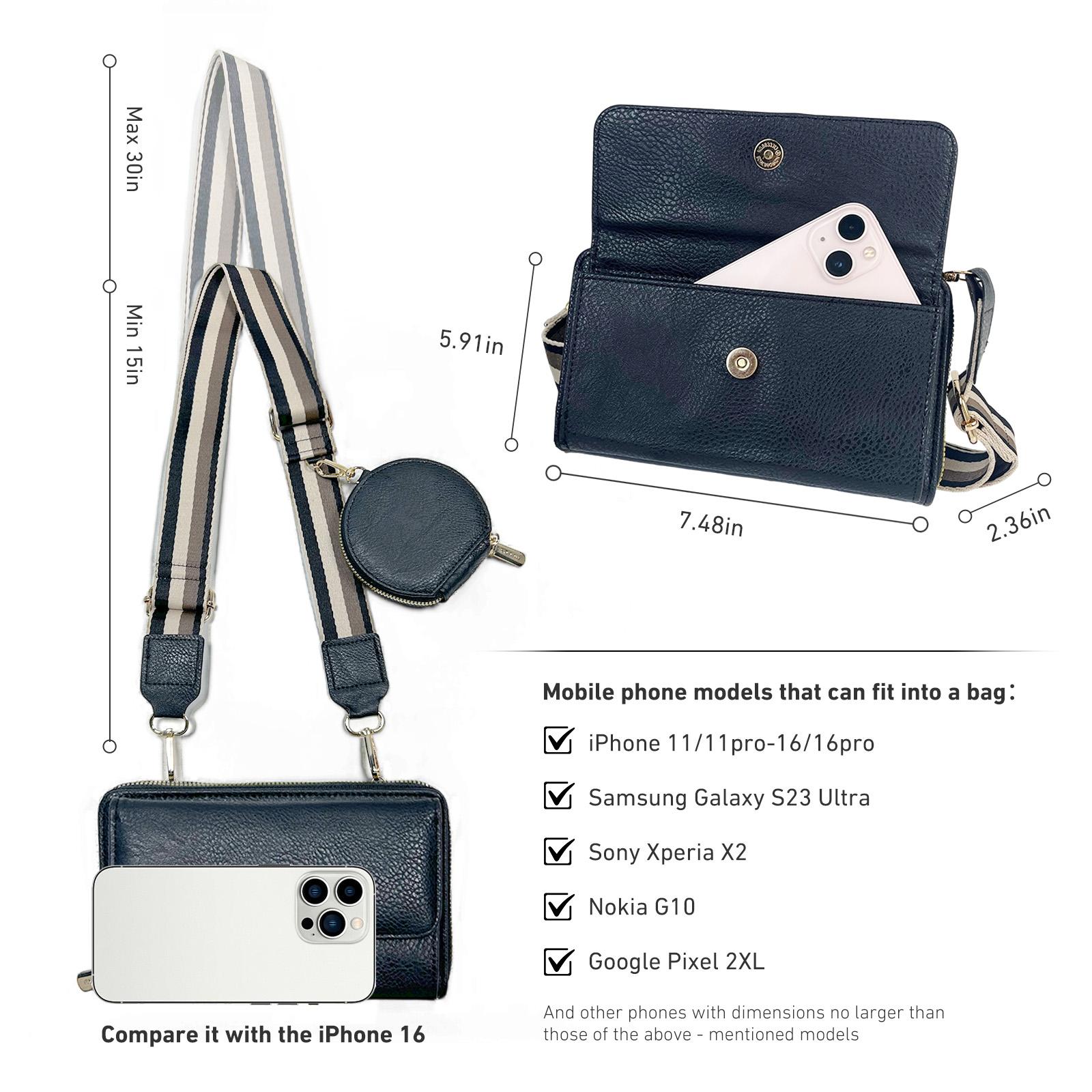 small shoulder bag adjustable wide shoulder strap trendy all-match cellphone bag woman small crossbody SpringStatements