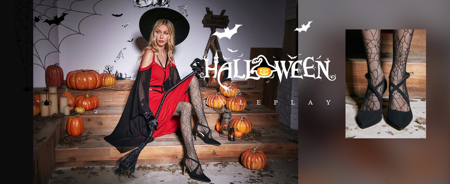 Coutgo Womens Pumps High Heels Pointed Toe Crossed Strap D'Orsay Zip up Stilettos Party Dress Shoes Dark Brown Footwear