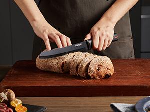 FOHERE Knife Set with Block 13 Pieces, Colorful Stainless Steel Knife Set with Anti-slip Handle, Complete Kitchen Knife Set with Sharpener FOHERE Knife Set with Block 13 Pieces, Colorful Stainless Steel Knife Set with Anti-slip Handle, Complete Kitchen Knife Set with Sharpener