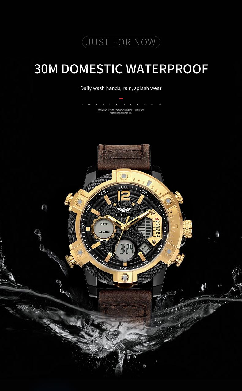 FEICE Genuine Luxury Men's Large Round Face Quartz Watch Set, 2026 New Multifunctional Luminescent Waterproof Steel Belt Timepiece with Modern Retro Design, Suitable for Daily/Formal Occasions FEICE Genuine Luxury Men's Large Round Face Quartz Watch Set, 2026 New Multifunctional Luminescent Waterproof Steel Belt Timepiece with Modern Retro Design, Suitable for Daily/Formal Occasions