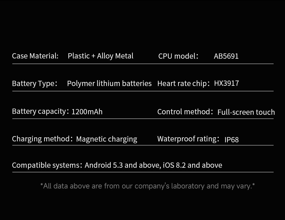 HT46 Outdoor Smart Watch Bluetooth Calling Heart Rate Sleep Blood Oxygen Monitor LED Light for Cycling Hiking Camping