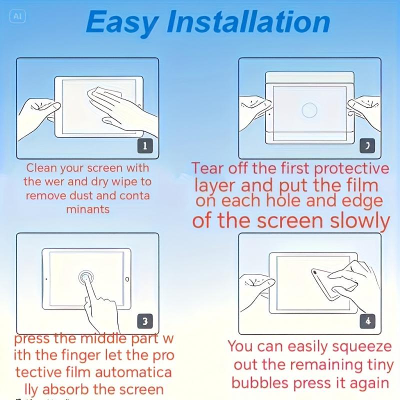 2-piece high-definition tempered glass screen protector suitable for iPad Pro 11 inches (2018-2022), scratch resistant, 9H hardness, easy to install, display screen protective cover, high-definition film, durable glass
