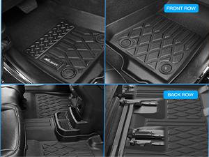 Nilight TPE Floor Mats for Dodge Ram 1500 Crew Cab New Body (Not Classic) 2019 2020 2021 2022 2023 2024 2025 All Weather Custom Fit Heavy Duty Floor Liners Car Accessories Truck Interior Black Vehicle Automotive dealsforyoudays