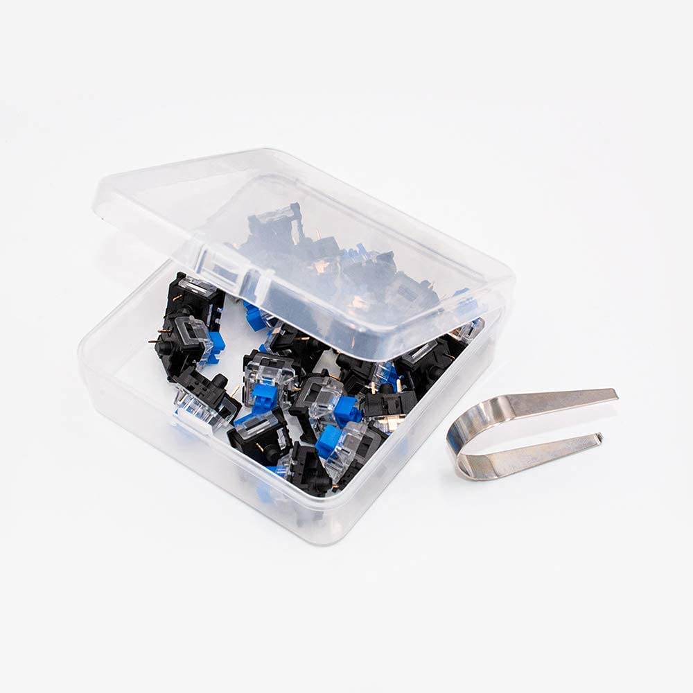 OUTEMU Blue Switches 3-pin Tactile Clicky 50gf - DIY for Mechanical Gaming Keyboard - 20 Pack with 1 Puller OUTEMU Blue Switches 3-pin Tactile Clicky 50gf - DIY for Mechanical Gaming Keyboard - 20 Pack with 1 Puller