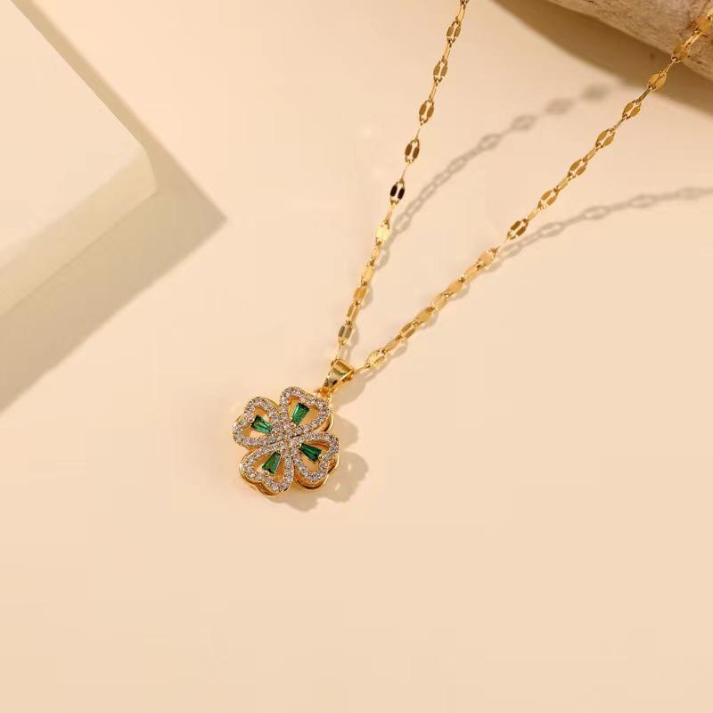 Colorful rotating white stone geometry niche novel design pendant temperament All-match three-piece set, shiny rotating earrings & necklaces & rings,Moissanite Earrings diamond stud holiday party gift woman birthday gift