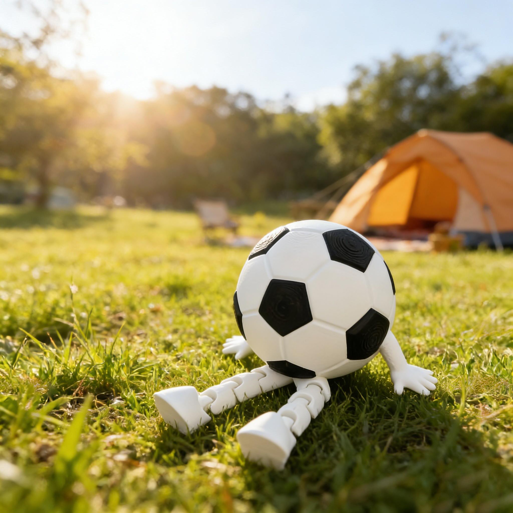 Creative Football Figure Ornament, Movable Joint Desktop Phone Stand, Fan Gift, Home Decor, Unique Soccer Souvenir, Perfect for Fans