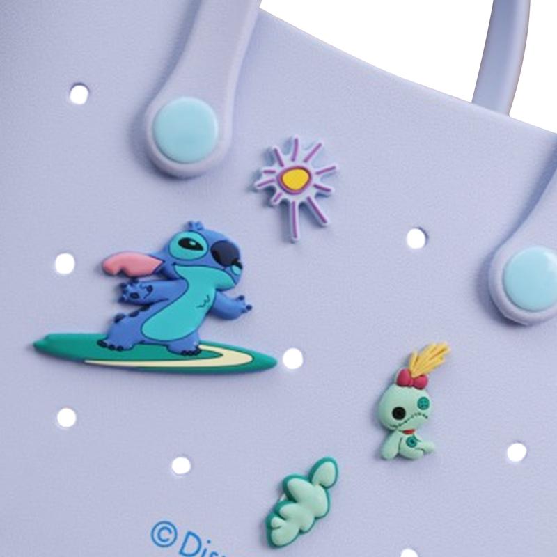 Disney Mini & Large Crocs Tote Bags with Handle, Cute, Durable, and Sturdy EVA Bags Versatile for School, Work, Tutorials, and Picnics featuring Lotso, Marie, Lucifer Squishable lunch bag for Women Girls Halloween Christmas Holiday Gift