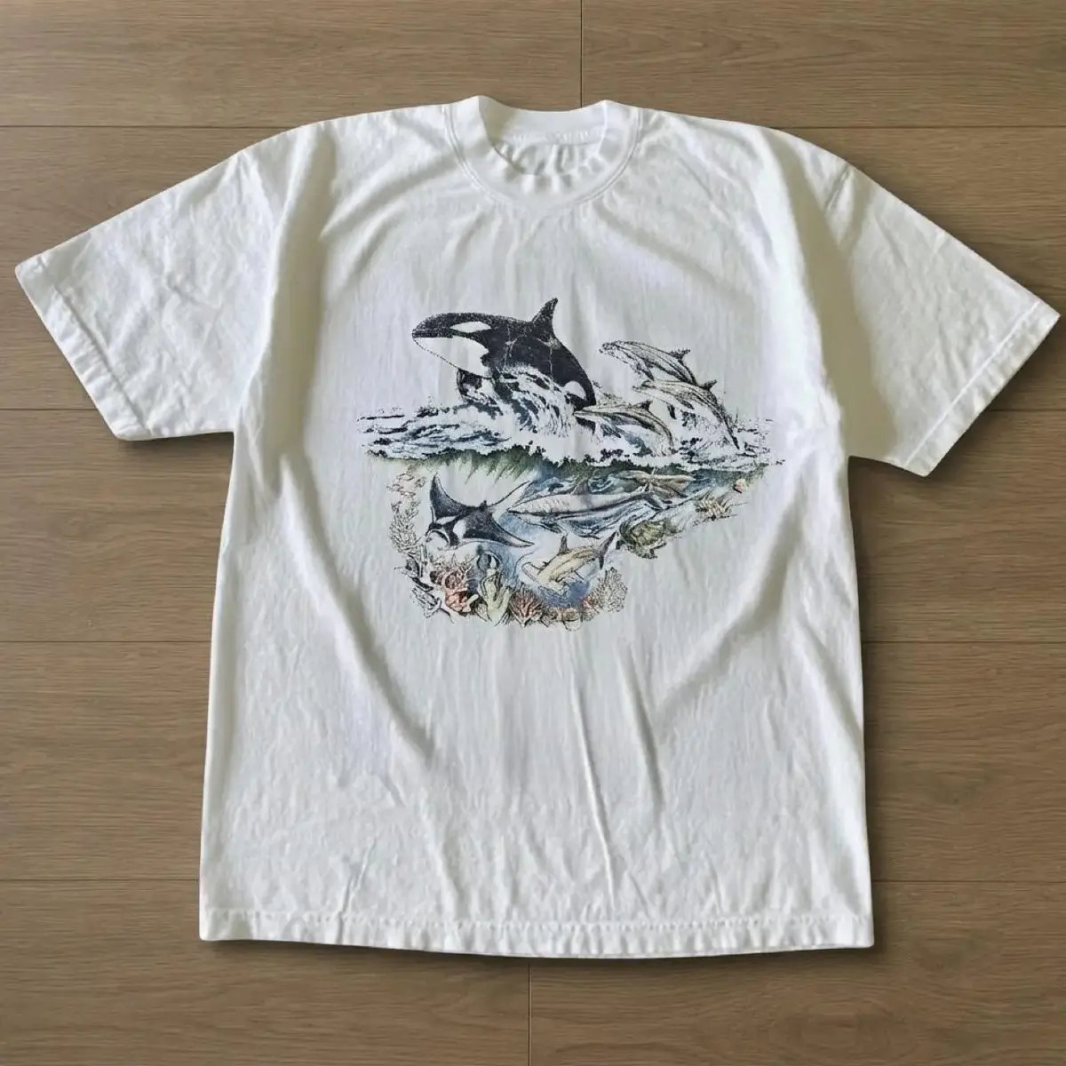 WHITE-T-shirt-180g