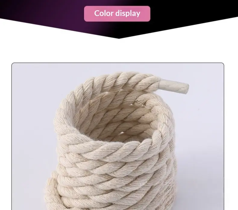 Handmade Viscose Rope Braided Shoelaces - Jute Look, Durable Lace Core, Thick, Abrasion Resistant, Casual Shoe Accessories for Sport Shoes, Back to School, Abrasion Resistant Shoelaces