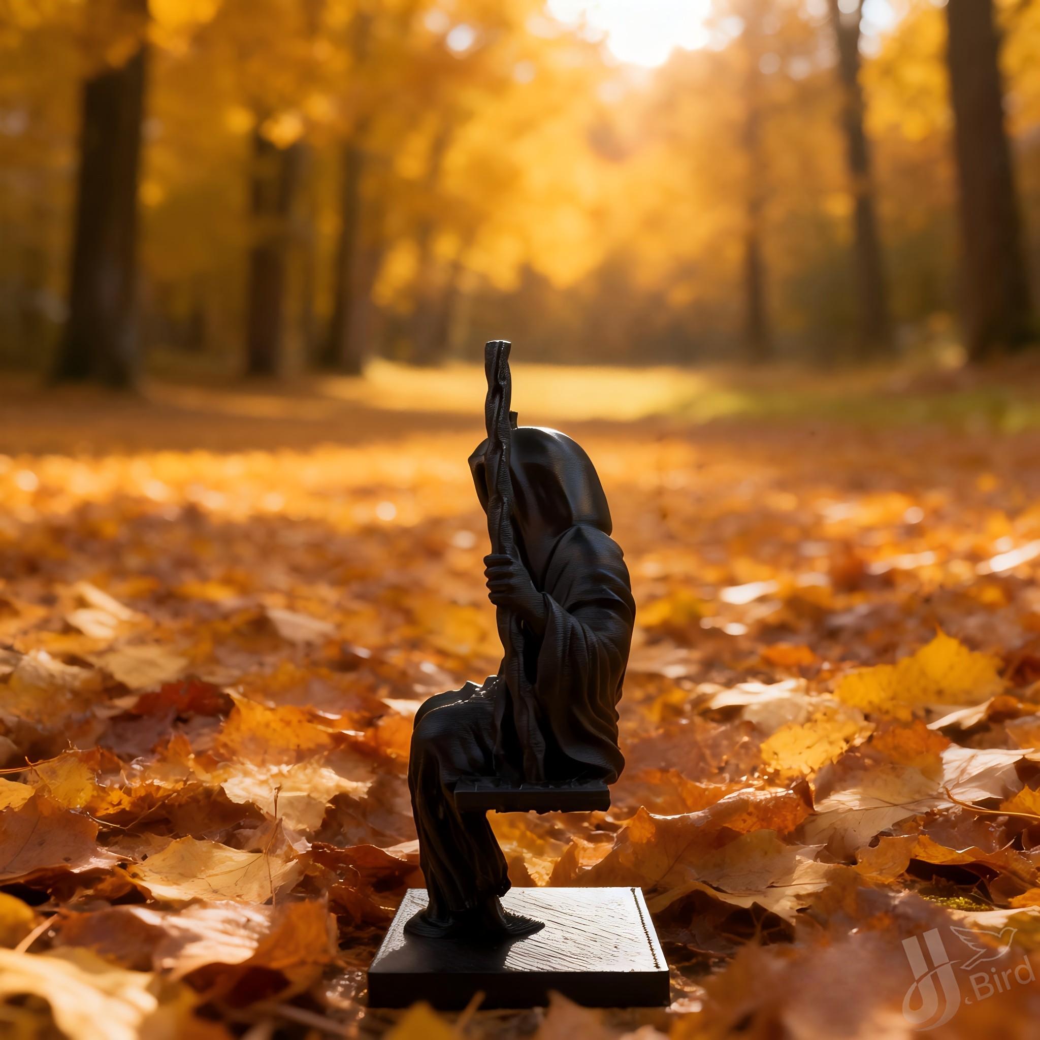 Gothic Style Swing Death Figure Ornament, Collectible Handmade Decorative Piece, Home Bookshelf Desktop Decoration, Creative Art Display