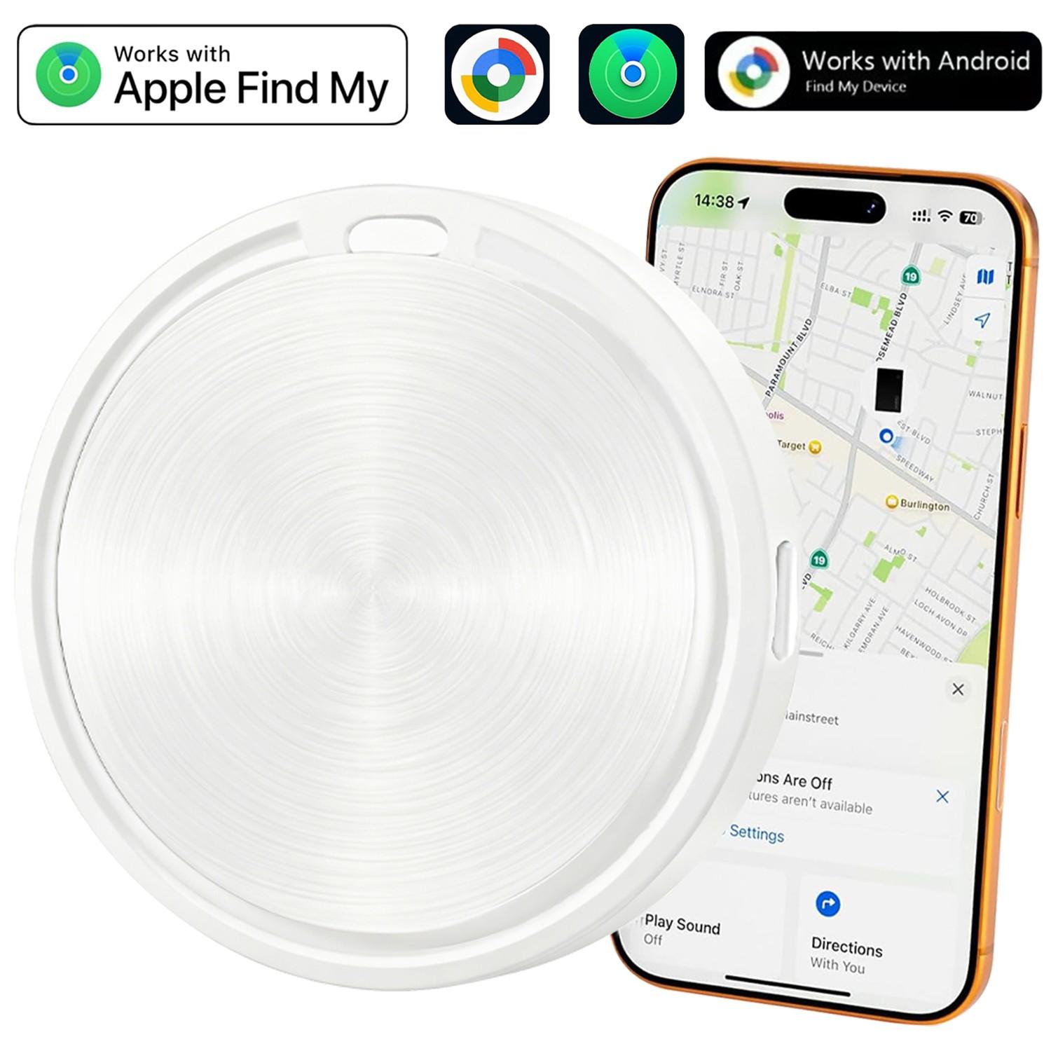 Smart Key Luggage Tracker Compatible with iOS and Android, Mini Electronic Tracking Device for Keys and Bags, Button Cell Battery